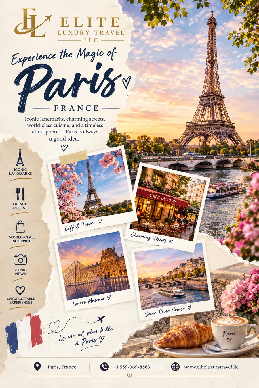 Paris, France travel poster