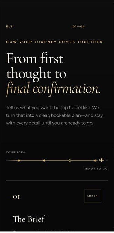 Elite Luxury Travel on iPhone, screen 3